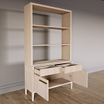 Стеллаж Primo с ящиками Светлый дуб  варинант исполнения - 7 | Loft Concept в Ульяновске