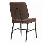 Стул с темно-коричневой обивкой из экокожи Benderson варинант исполнения - 3 | Loft Concept в Ульяновске
