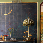 Обои ручная роспись Tsukimi Original colourway on gilded silk with antiquing варинант исполнения - 2 | Loft Concept в Ульяновске