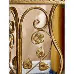 Столик приставной золотистый с орнаментом на столешнице Tanzania варинант исполнения - 6 | Loft Concept в Ульяновске