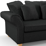 Мебельная ткань Шенилл черный цвет 138 см T4-35 варинант исполнения - 7 | Loft Concept в Ульяновске