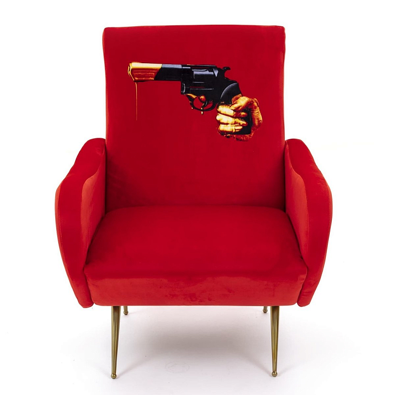 Кресло Seletti Armchair Revolver Красный в Ульяновске | Loft Concept 