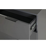 Комод цвета графит с 3-мя ящиками Strict Lines  варинант исполнения - 6 | Loft Concept в Ульяновске