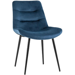 Стул Austin Chair Синий Велюр