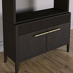 Стеллаж Primo с ящиками Темный орех варинант исполнения - 3 | Loft Concept в Ульяновске