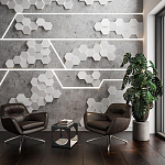 Гипсовая 3D Панель M-47 варинант исполнения - 2 | Loft Concept в Ульяновске