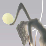 Торшер белая статуэтка Девушка Girl Carries Light Balls варинант исполнения - 1 | Loft Concept в Ульяновске
