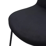 Стул черный с обивкой из велюра Black Archie Chair варинант исполнения - 5 | Loft Concept в Ульяновске