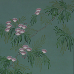 Обои ручная роспись Silk Tree Blossom on Sung Green Williamsburg варинант исполнения - 1 | Loft Concept в Ульяновске