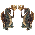 Подсвечник в виде дракона Dragon candlestick L or R варинант исполнения - 3 | Loft Concept в Ульяновске