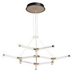 Люстра с геометрической конструкцией из вытянутых цилиндрических плафонов Hex Scaffold  варинант исполнения - 2 | Loft Concept в Ульяновске