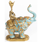 Фарфоровый подсвечник Слон с эмоцией Fluens варинант исполнения - 2 | Loft Concept в Ульяновске