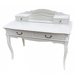 Стол-бюро белого цвета из массива бука с 4-мя ящиками White Provence варинант исполнения - 3 | Loft Concept в Ульяновске