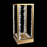 Настольная лампа прямоугольная с декоративными элементами в виде кристаллов Smooth Shine варинант исполнения - 2 | Loft Concept в Ульяновске