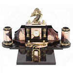 Настольный письменный набор из яшмы с декором в виде орла Manager Organizer варинант исполнения - 1 | Loft Concept в Ульяновске