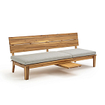 Садовый диван-трансофрмер Kate серый варинант исполнения - 6 | Loft Concept в Ульяновске