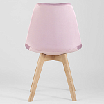 Стул с мягким велюровым сиденьем Arvika Pink варинант исполнения - 4 | Loft Concept в Ульяновске