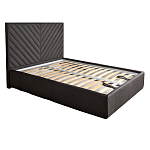 Кровать серая с подъемным механизмом Adelaide варинант исполнения - 1 | Loft Concept в Ульяновске