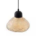 Подвесной светильник с янтарным фактурным плафоном Lamp with Frozen Glass Effect варинант исполнения - 2 | Loft Concept в Ульяновске
