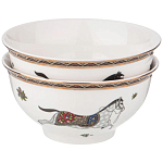 Сервиз обеденный из фарфора с изображением лошадей на 6 персон 23 предмета Porcelain Horse Set  варинант исполнения - 2 | Loft Concept в Ульяновске