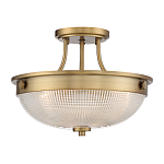 Потолочный светильник со стеклянным плафоном в виде купола Quoizel варинант исполнения - 11 | Loft Concept в Ульяновске