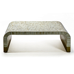 Стол журнальный Белый  BONE INLAY SIDE TABLE-Cream варинант исполнения - 2 | Loft Concept в Ульяновске