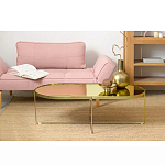 Кофейный столик овальный золотой Modern Mirror Gold Table варинант исполнения - 1 | Loft Concept в Ульяновске