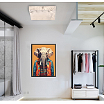 Люстра потолочная квадратная минималистичная Perfection of Geometry варинант исполнения - 5 | Loft Concept в Ульяновске