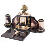 Настольный письменный набор из яшмы с декором в виде орла Manager Organizer варинант исполнения - 2 | Loft Concept в Ульяновске