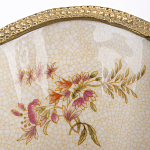 Ваза голубого цвета из фарфора с цветочным рисунком и бронзовой стрекозой Blue Garden варинант исполнения - 2 | Loft Concept в Ульяновске