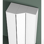 Шкаф-пенал белый с зеркальной дверцей Strict Lines варинант исполнения - 4 | Loft Concept в Ульяновске