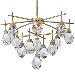 Люстра с хрустальными плафонами Esme Crystal Brass Chandelier варинант исполнения - 1 | Loft Concept в Ульяновске