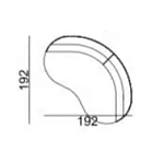 Двухместный диван Calypso варинант исполнения - 5 | Loft Concept в Ульяновске