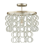 Потолочный светильник с каскадом из круглых декоративных колец Waterfall from the Rings варинант исполнения - 2 | Loft Concept в Ульяновске