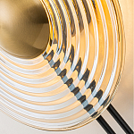 Бра с янтарным стеклянным диском и золотистыми акцентами Savio Glass Disc варинант исполнения - 6 | Loft Concept в Ульяновске