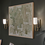  Бра с прямоугольным черным основанием и белым матовым цилиндрическим плафоном Kichler варинант исполнения - 15 | Loft Concept в Ульяновске