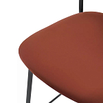 Стул барный с широкой полукруглой спинкой Chair Smooth Shapes варинант исполнения - 5 | Loft Concept в Ульяновске
