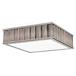 Потолочный светильник квадратный с гофрированным абажуром цвета графит Millennium варинант исполнения - 2 | Loft Concept в Ульяновске