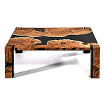 Кофейный Стол River in Autumn Elm Resin Coffee Table варинант исполнения - 1 | Loft Concept в Ульяновске