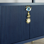 Стеллаж со стеклянными полками Elsa Dreams Blue варинант исполнения - 8 | Loft Concept в Ульяновске