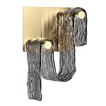 Бра волнистой формы из фактурного стекла Wave варинант исполнения - 1 | Loft Concept в Ульяновске