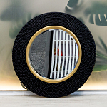 Зеркало в черной фактурной раме с золотым кантом Summon the Light варинант исполнения - 8 | Loft Concept в Ульяновске