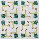 Плитка дизайнерская с рисунком Пина Колада варинант исполнения - 1 | Loft Concept в Ульяновске