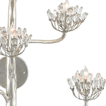 Бра серебряное в виде растения Silver Flower Glade варинант исполнения - 1 | Loft Concept в Ульяновске
