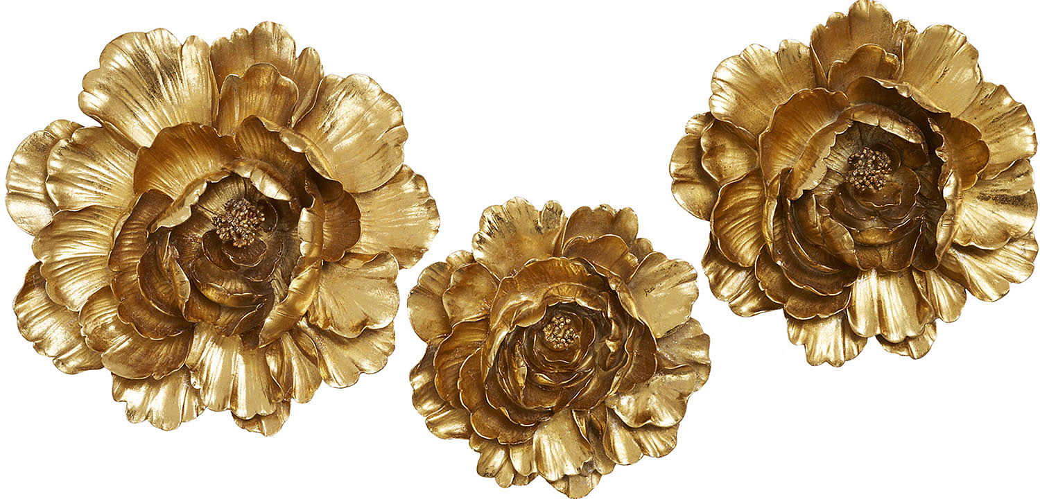 Аксессуар на стену Decor Flowers Rose Hip gold Аксессуар на стену Decor Flowers Rose Hip gold - Loft-Concept в Ульяновске