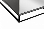 Двухдверный шкаф с зеркальными дверцами Strict Lines варинант исполнения - 4 | Loft Concept в Ульяновске