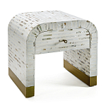 Тумбочка прикроватная Amo Bone Inlay Bedside Almond варинант исполнения - 4 | Loft Concept в Ульяновске