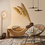 Чехол на подушку с узором в этно-стиле Blue Ikat варинант исполнения - 7 | Loft Concept в Ульяновске