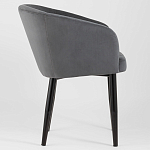 Мягкое кресло на металлических ножках Shaggy Dark Grey варинант исполнения - 2 | Loft Concept в Ульяновске