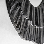 Зеркало в фактурной черной раме в современном стиле Black Maelstrom варинант исполнения - 2 | Loft Concept в Ульяновске